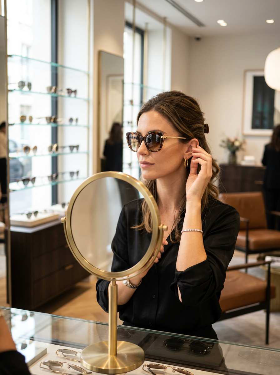 A display of luxurious eyewear trends from Vision Shade.